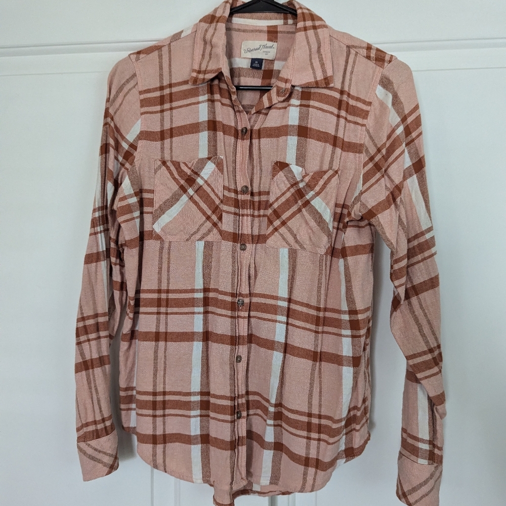 Universal Thread Peachy Neutral Flannel Size XS